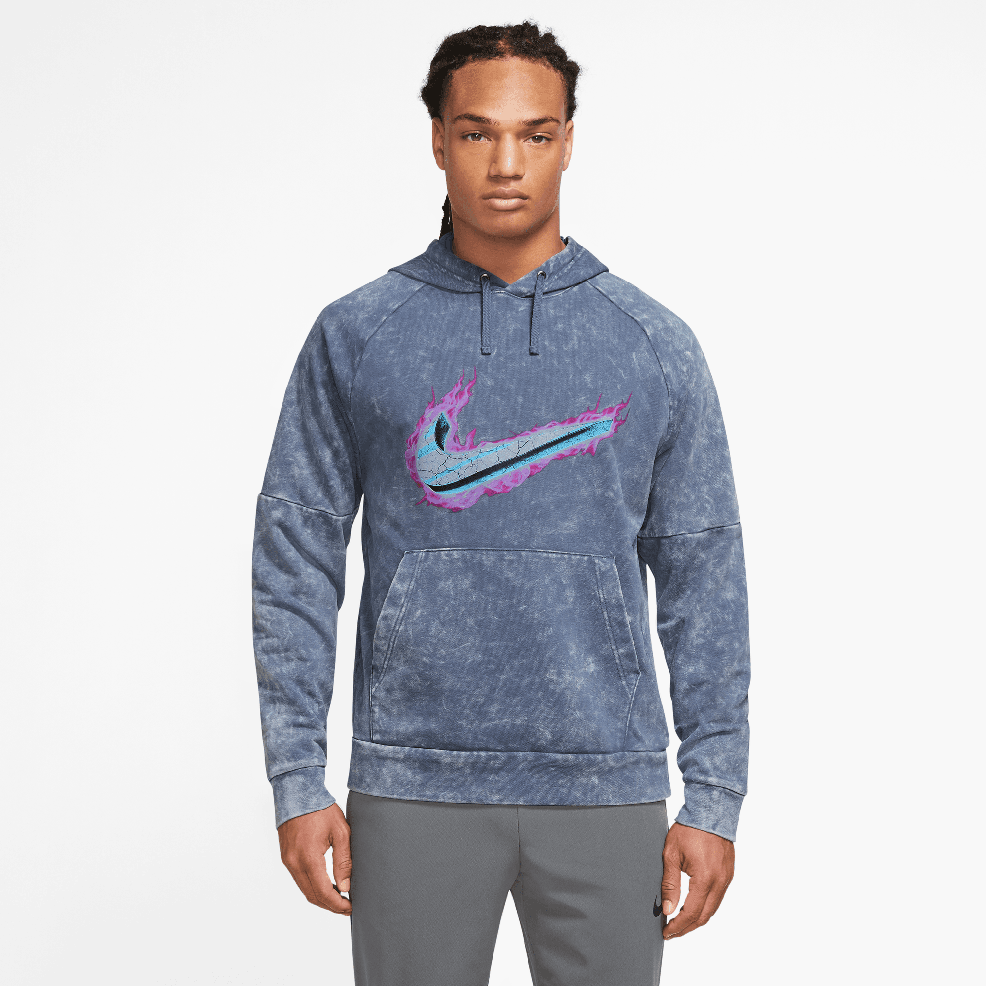 Diffused 2024 blue hoodie