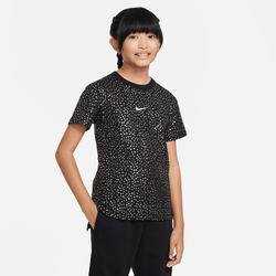 Girls' Grade School - Nike Hilo Shine AOP T-Shirt - Black