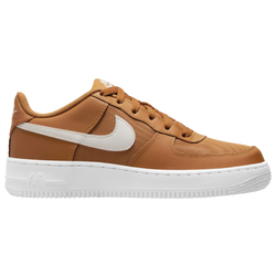 Boys' Grade School - Nike Air Force 1 LV8 - Brown/White