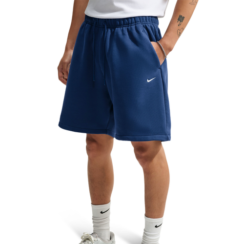 Nike Men's Solo Swoosh Fleece Shorts, Medium, Midnight Navy