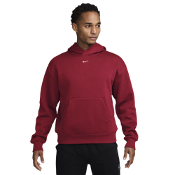 Men's - Nike Solo Basketball Pullover Concept Hoodie - White/Red