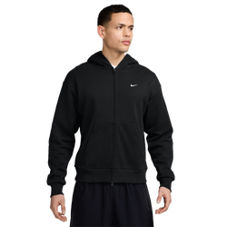 Men's - Nike Solo Basketball Full Zip Concept Hoodie - Black/Sail