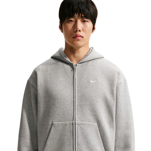 Nike Solo Basketball Full Zip Concept Hoodie - Nike White/Gray