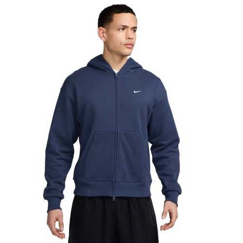 MENS - Nike Solo Basketball Full Zip Concept Hoodie - Navy/White