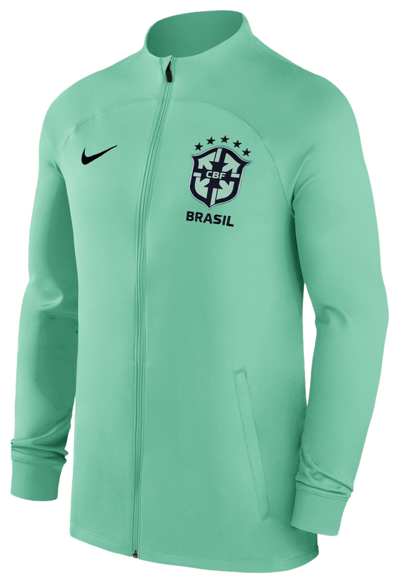 Nike Brasil Soccer Jacket, Full Zip N98 CBF Jacket, 589852, Green Yellow  $100