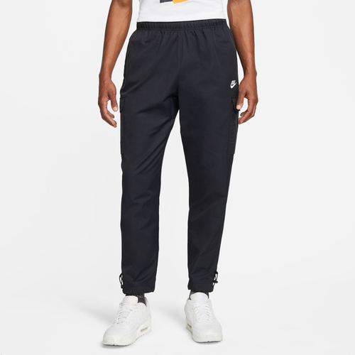 

Nike Mens Nike NSW Repeat SW Woven Pants - Mens Black/White Size L