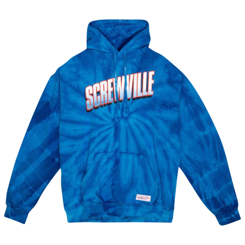 

Mitchell & Ness Mens Mitchell & Ness Screwville Tie Dye Hoodie - Mens Blue/Multi Color Size S