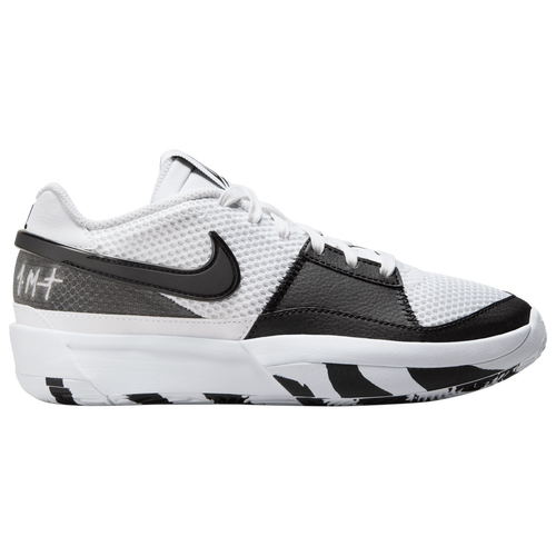 

Boys Nike Nike Ja Morant One - Boys' Grade School Basketball Shoe White/Black/White Size 05.5