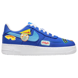 Boys' Grade School - Nike Air Force 1 PRM - Racer Blue/University Blue