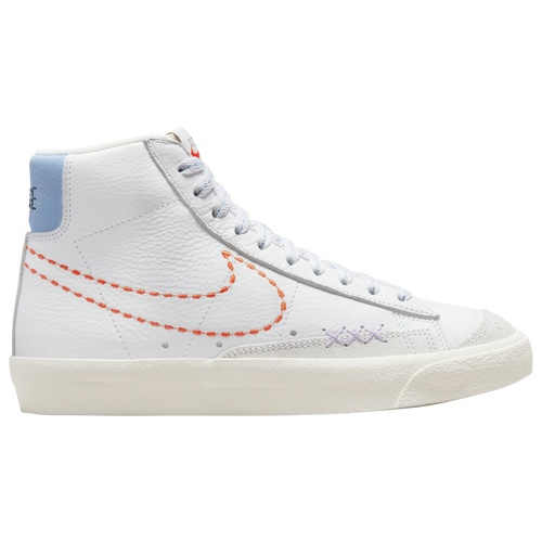 

Nike Womens Nike Blazer Mid 77 - Womens Basketball Shoes White/Safety Orange/Lilac Size 6.5