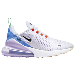 Women's - Nike Air Max 270 - White /Black Safety Orange/Green Glow