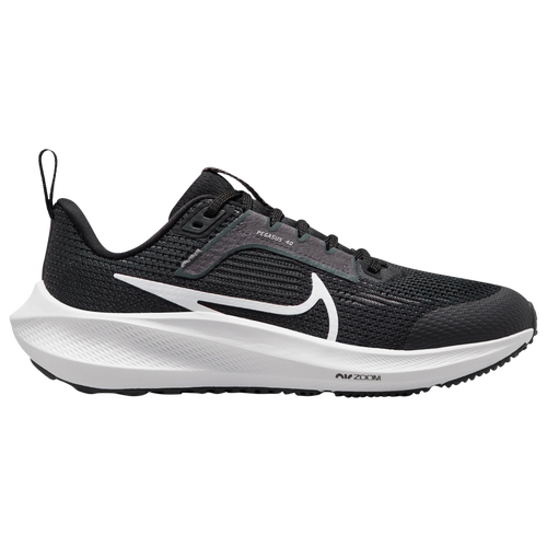 

Boys Nike Nike Air Zoom Pegasus 40 - Boys' Grade School Running Shoe Black/White/Iron Grey Size 04.0