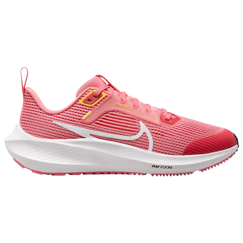 

Nike Girls Nike Air Zoom Pegasus 40 - Girls' Grade School Running Shoes White/Coral Chalk/Sea Coral Size 06.5