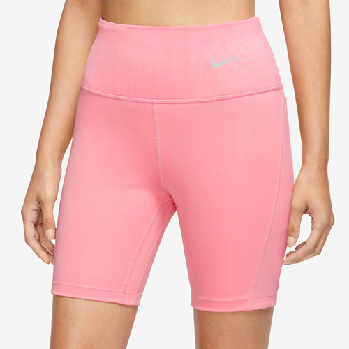 

Nike Womens Nike Dri-FIT Tight Shorts - Womens Coral Chalk/Reflective Silver Size L