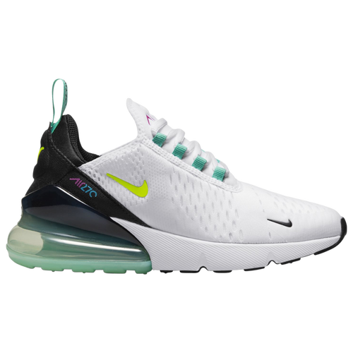 

Nike Boys Nike Air Max270 - Boys' Grade School Shoes White/Volt/Vivid Purple Size 04.5