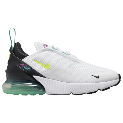 

Nike Boys Nike Air Max 270 - Boys' Preschool Running Shoes White/Volt/Vivid Purple Size 11.0