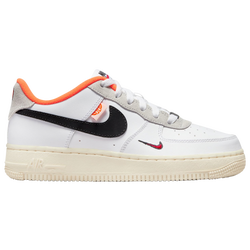 Boys' Grade School - Nike Air Force One LV8 FTL - White/Black/Coconut Milk