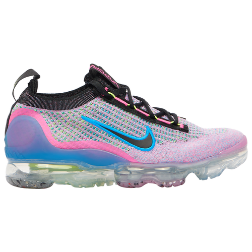 

Nike Womens Nike Air Vapormax 2021 Flyknit - Womens Running Shoes Blue/Pink Size 6.5
