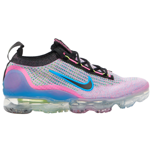 Shop Nike Womens  Air Vapormax 2021 Flyknit In Pink/blue