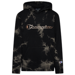 Boys' Grade School - Champion Tie Dye Hoodie - Black