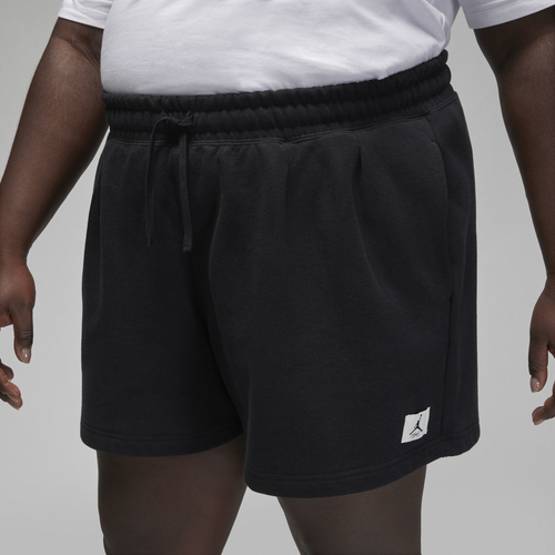 Shop Jordan Womens  Flight Fleece Shorts In Black/white