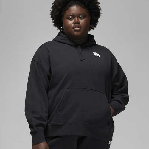 

Jordan Womens Jordan Plus Size Flight Hoodie - Womens White/Black