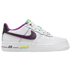 Boys' Grade School - Nike Air Force 1 LV8  - White/Black