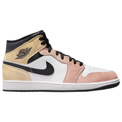 Men's - Jordan Retro 1 Mid - Magic Ember/Sundial Yellow/White