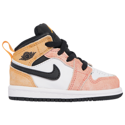 Boys' Toddler - Jordan Air Jordan 1 Mid SE - Orange/Pink/White