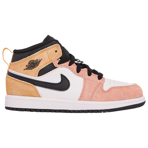 

Boys Preschool Jordan Jordan Air Jordan 1 Mid SE - Boys' Preschool Basketball Shoe Orange/Pink/White Size 11.0