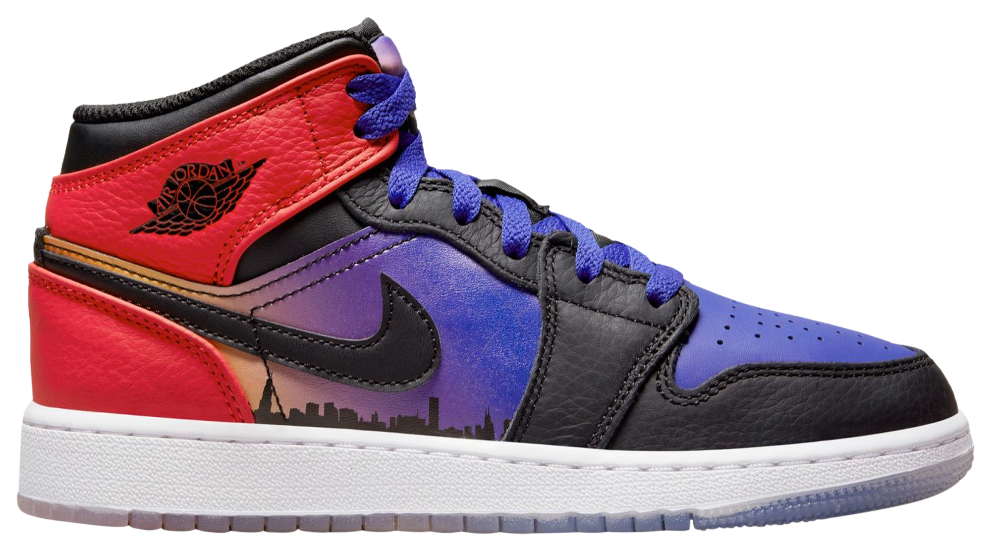 Air jordan 1 on sale mid multicolor grade school