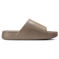 Women's - Nike Calm Slides - Mink Brown/Mink Brown/Mink Brown