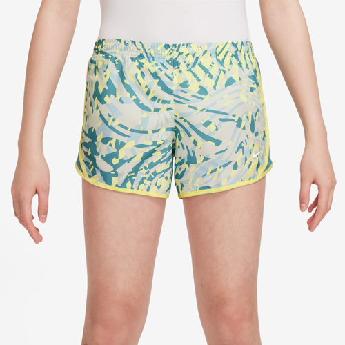 

Nike Girls Nike Dri-FIT Tempo SE+ Shorts - Girls' Grade School Mineral Teal/White/Citron Tint Size S