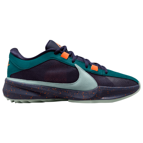 

Nike Mens Nike Zoom Freak 5 - Mens Basketball Shoes Teal/Purple/Orange Size 14.0