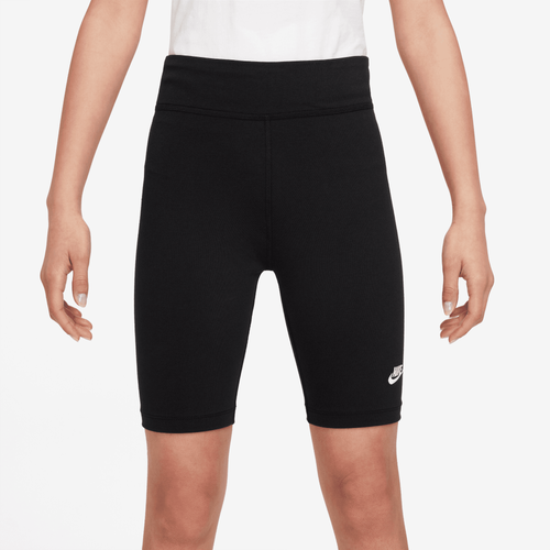 

Nike Girls Nike 7" Bike Shorts - Girls' Grade School Black/White Size M