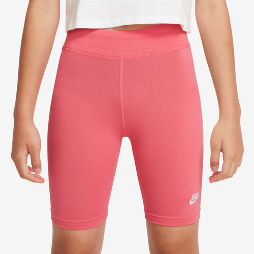 

Girls Nike Nike 7" Bike Shorts - Girls' Grade School Sea Coral/White Size S