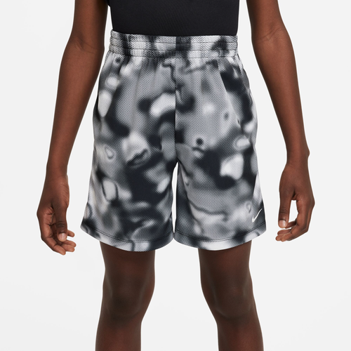 

Nike Boys Nike Dri-FIT Multi + AOP Shorts - Boys' Grade School Black/White Size S