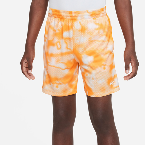 

Nike Boys Nike Dri-FIT Multi + AOP Shorts - Boys' Grade School Vivid Orange/White Size L