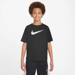 Boys' Grade School - Nike Dri-FIT Multi + Short Sleeve GX Top - Black/White