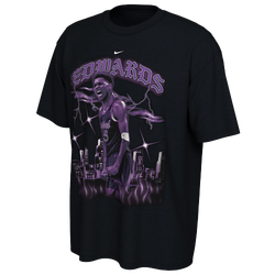 Men's - Nike Timberwolves City Edition Player T-Shirt - Black/Multi