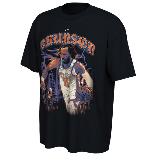  - Nike Knicks City Edition Player T-Shirt - Black/Multi