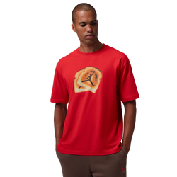 Men's - Jordan Brooklyn Bred 85 Short Sleeve Crew - Varsity Red/Varsity Red