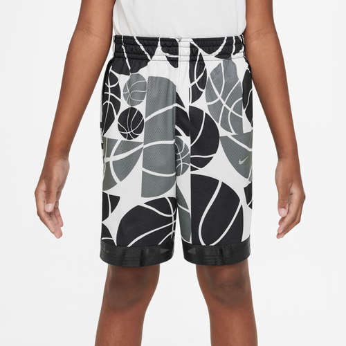 Shop Nike Boys  Dri-fit Elite Aop Shorts In Black/white