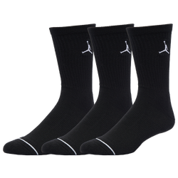 Men's - Jordan 3 Pack Everyday Max Cushion Crew Socks - Black/Black