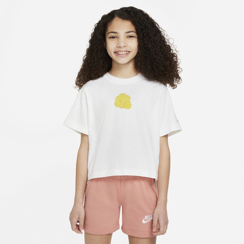 

Nike Girls Nike Mama T-Shirt - Girls' Grade School White/Yellow Size S