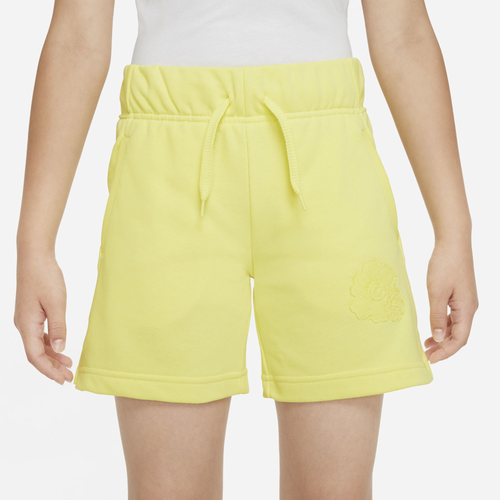 Nike Kids' Girls  Club 5shorts In Yellow/white
