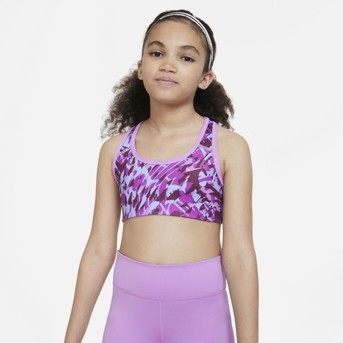 Nike Kids' Girls  Swoosh Reversible Bra Se+ In Dream Fuchsia/rush Fuchsia