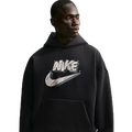 Nike Team Fleece Brushed Pullover Hoodie - Nike Black