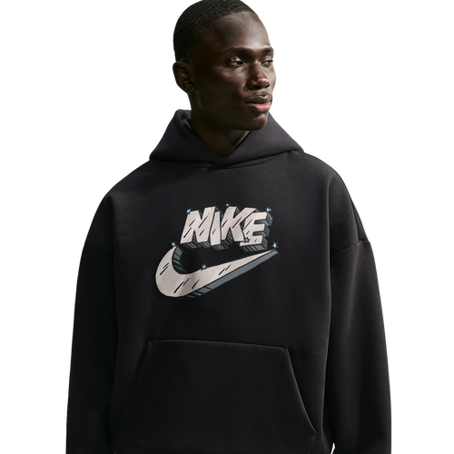  - Nike Team Fleece Brushed Pullover Hoodie - Black