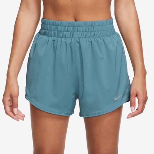 

Nike Womens Nike One Dri-FIT HR 3 Inch BR Shorts - Womens Noise Aqua/Reflective Silver Size XS